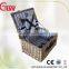 Natural color willow pianic basket wholesale