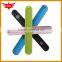 2016 promotional kids silicone ruler slap bracelet