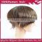 2015  wholesale factory fast delivery 6inch human virgin hair toupee for women