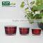 15g 30g 50g Crystal Red Plastic Jar With Screw Cap for Cosmetic Cream Jar