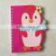 2014 note book with pvc cover 2014 custom calendar note book cute note pad