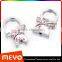 Creative metal pairs twins couple keychain ring in gift box