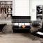Modern Design Black Synthetic Leather Sectional Office Sofa Singapore(SZ-SF01)