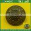 Metal Shank Button in Oxy Brass Color --- MJ1120
