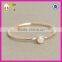 Simple design 1 gram rose gold plated moonstone gemstone ring women fashion cheap silver rings