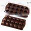2016 Hot Sale Food Grade FDA and LFGB Heart Shape Silicone Chocolate Mould and Ice Cube Tray
