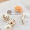 New Sexy Flowers Heels Shoe Asymmetric Earrings Women 18K Gold Plated