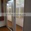 aluminum Alloy tempered brown glass folding and sliding door