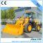 electric mini wheel loader with wood fork