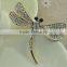 New SW17071 fashion cute rhinestone Dragonfly pin brooch/