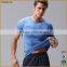 2016 Custom Design 100% Cotton Men's Heather Plain Round Neck Sports T Shirt