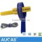 Taiwan Aucas Adjustable Network Cable Strap Or Strap Cable Ties In Yellow & Blue Color