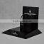 logo print elegant black acrylic display shelf for watch stand