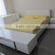 white leather bed modern design