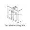 JL209-2 zinc alloy cabinet door hinge