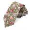 New Floral tie,Design Cotton Linen tie,Cotton Mens Ties