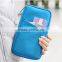 Blue Nylon Travel Organizer Passport Document Holder Card Holder