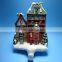 handicraft resin christmas house sculpture