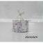 Christmas Snowflake hangtag unscented birch pillars candles with shimmer
