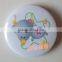 *round Tin Magnetic Cartoon Badge