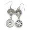 2015 high quality beautiful heart red crystal snap, rhinestone snap button, snap button for jewelry earrings