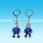 Promotional gift 2D logo effect Custom pvc soft rubber keychains
