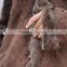 Women's Fashion Double Face Sheep Suede Lamb Fur Long Overcoat Single-breasted