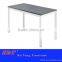 Simple stainless steel wooden work desk