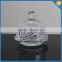 LXHY-CE0821High quality small novelty butter dish with clear crystal cover