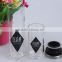 China Supplier Unique Shape Engraving Salt,Spice,Pepper Borosilicate Glass Container Glass Jar With Stainless Steel Lid
