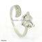 2015 Latest Design Diamond Copper Ring Plated Gold Wedding Ring Supplier