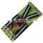 Fashion Genuine Leather Fittings Children Elastic Suspender 4 Clips