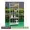 New Design X shape high Clear Wrought Iron Magazine Display Racks