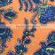 wholesale polyester floral printed stretch velvet fabric