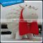 8m attractive inflatable sheep model / giant inflatable lamb with red scarf for outdoor decoration