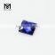Wholesale Artificial 6x6MM Square 34# Sapphire Blue Corundum Gemstone