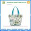 Polyester retro floral personalized diaper bags for boys