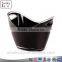 Acrylic oval ice tub wine Acrylic ice bucket for wine beer