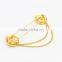Cheap Price Double Coins Long Chains Simple Dress Brooch Pin For Women