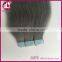 Silver Human Hair Extensions Virgin Brazilian Tape Hair In Stock 7 Days No Reason To Return