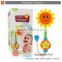 Baby bath toys electromotor sunflower sprinkler shower spray toys