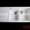 modified acrylic material kitchen sink, resin stone kitchen sink,solid surface double bowl kitchen sink