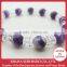 Striped Amethyst (128 faceted amethyst beads) and faceted Crystals flat beads, natural stones, natural stones bracelet