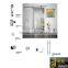 high quality quick and easy mounting plate cirle type sliding glass door roller