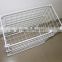 Supermarket Wire Mesh Basket, Foldable Square Metal Display Wire Dump Bin, Metal Retail Storage Bin