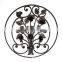 Decorative panels wrought iron components