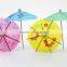 Wholesale Latest Boutique Small Umbrella Sign, Technological Fruits Toothpicks, Cake Decoration, Oiled Paper Umbrella