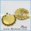 metal charming cabochon settings circle bezel sett for sale
