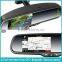 Auto rearview mirror navigation GPS rear view mirror with bluetooth handsfree car kit and reverse camera