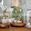 Flower glass dome cover ring as decorative glass dome at home
